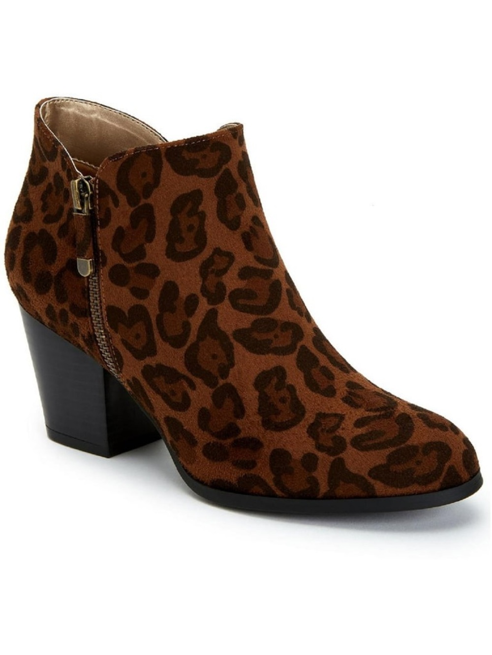 Style & Co. size 9 Women’s Brown Leopard Print Ankle Booties new